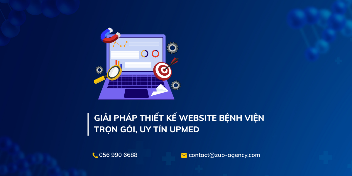 Giải pháp thiết kế website bệnh viện trọn gói, uy tín UPmed