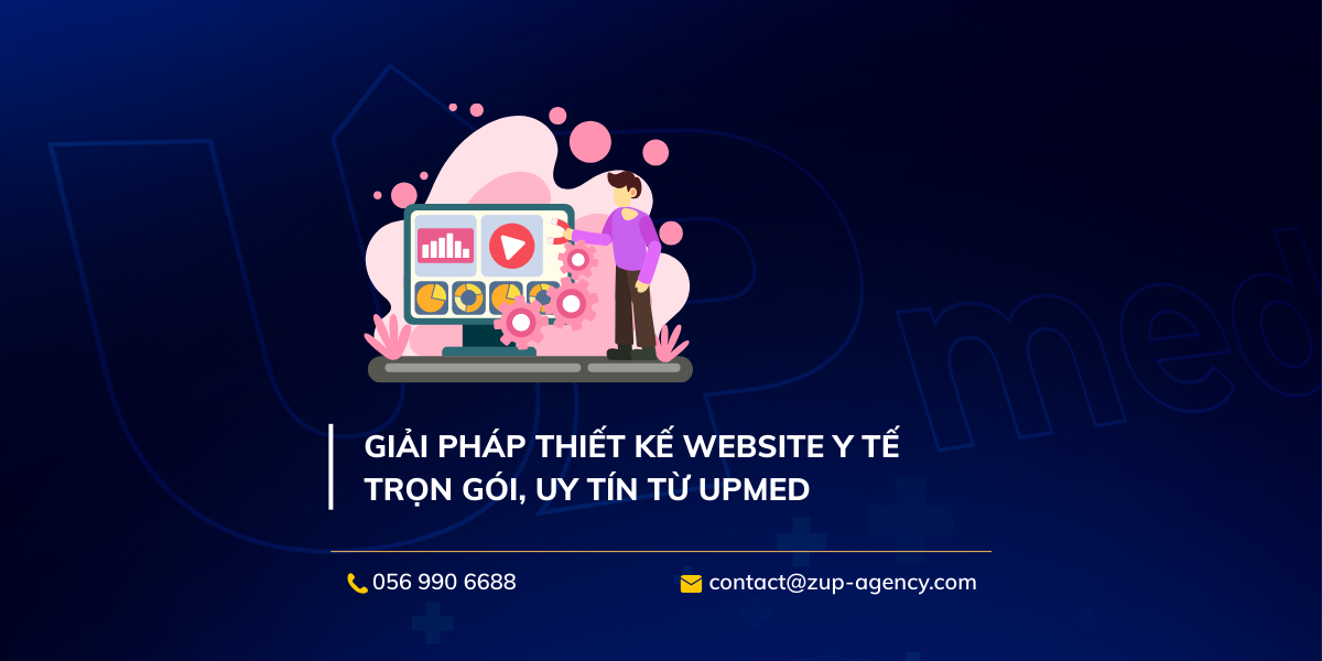Giải pháp thiết kế website y tế trọn gói, uy tín từ UPmed