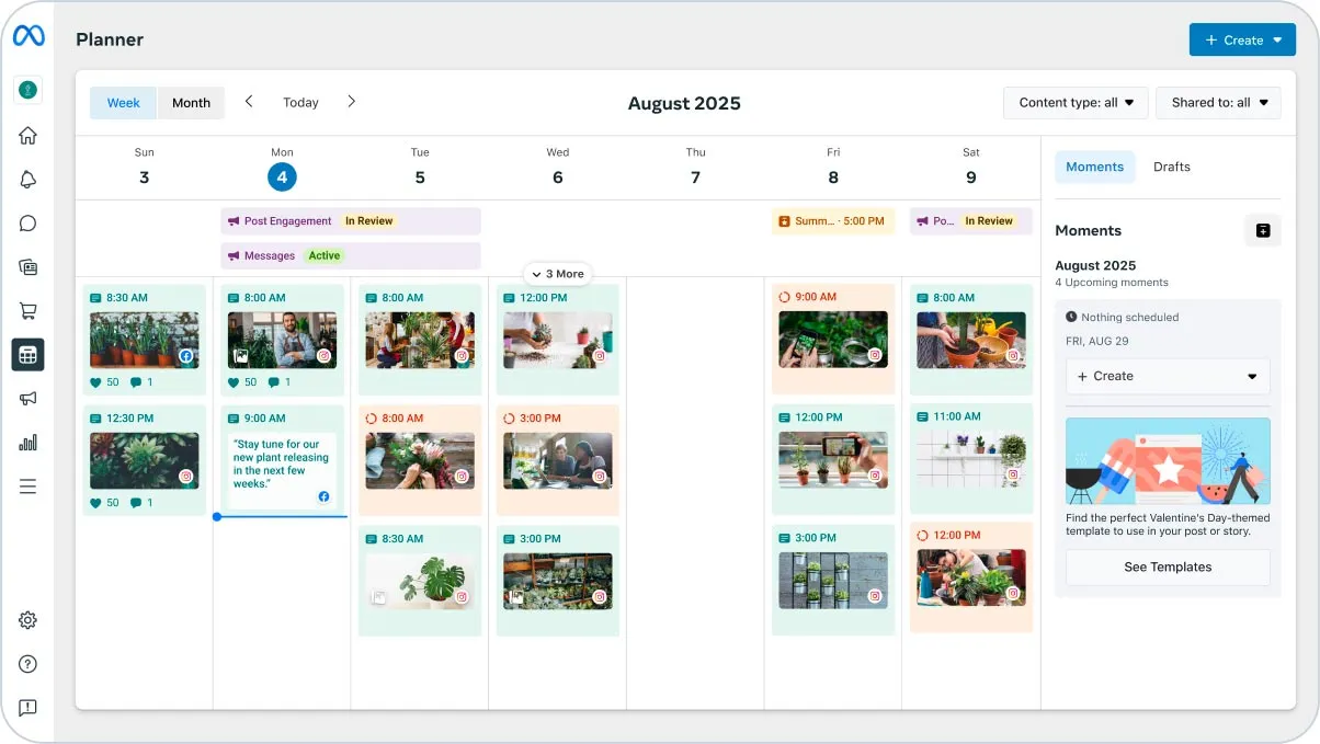Công cụ đặt lịch đăng bài Meta Business Suite