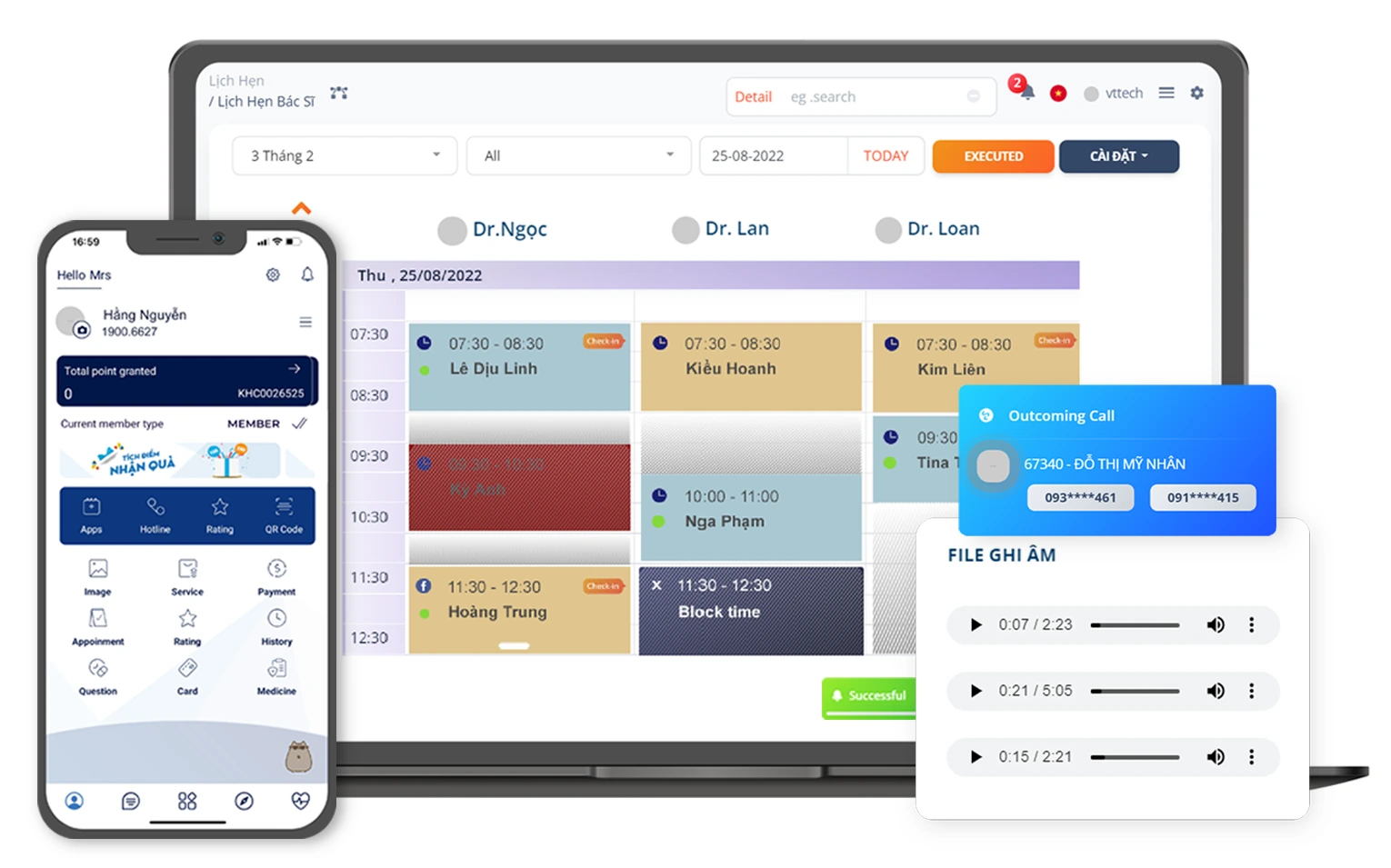 Phần mềm quản lý nha khoa VTTech