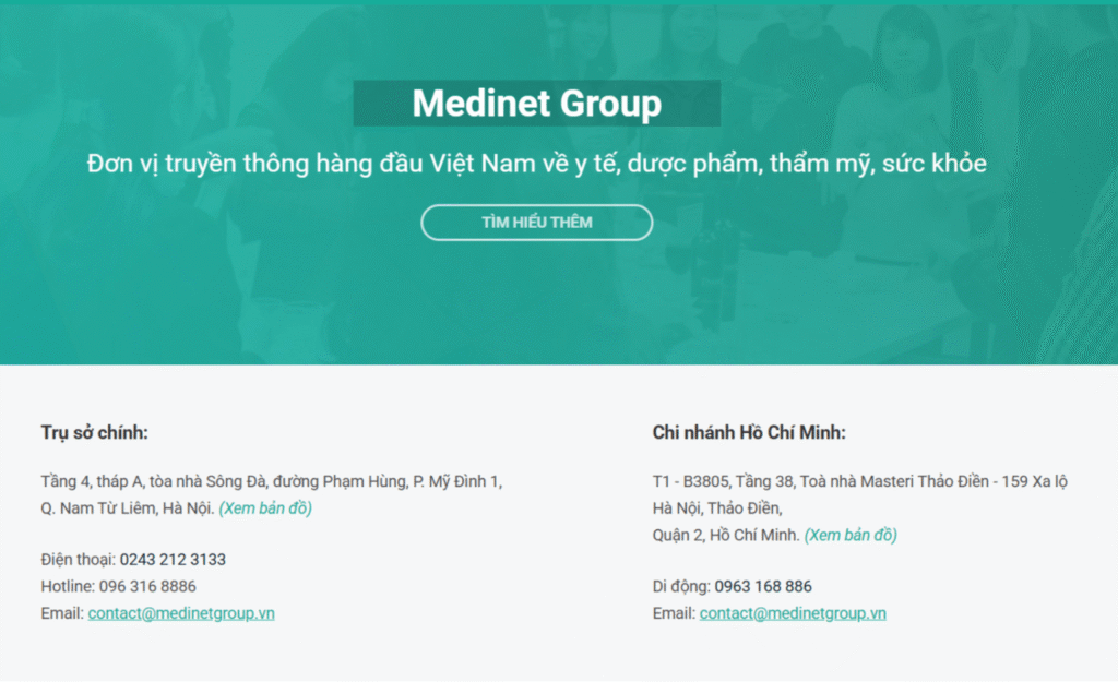 Medinet Group - Thương hiệu marketing bệnh viện uy tín